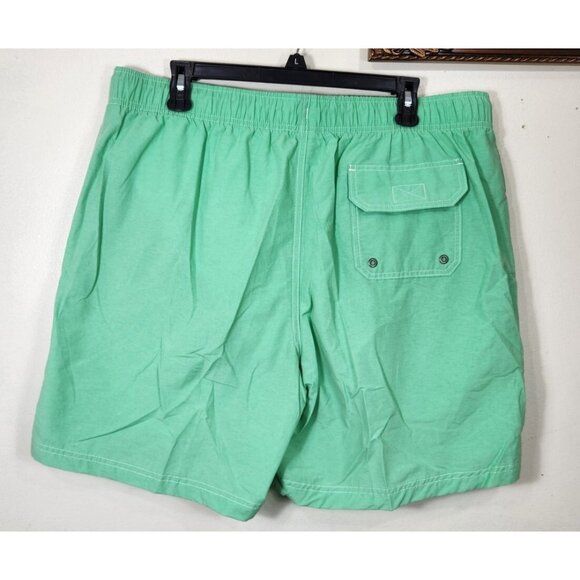 Roundtree & Yorke Mens  Size XL Lime Green  Trunks Lined Swim Shorts NWT --24 - Picture 2 of 8